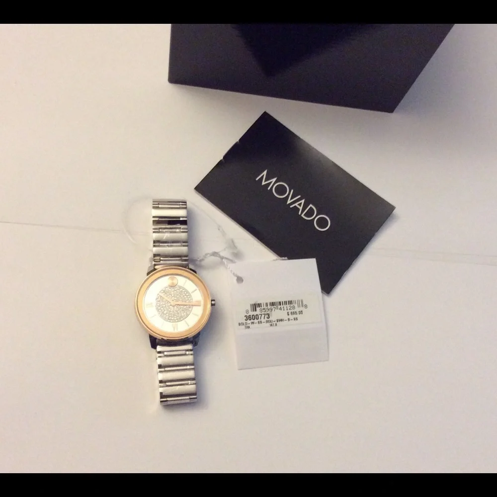 Movado Bold Trend Crystal Quartz Dial Ladies Watch